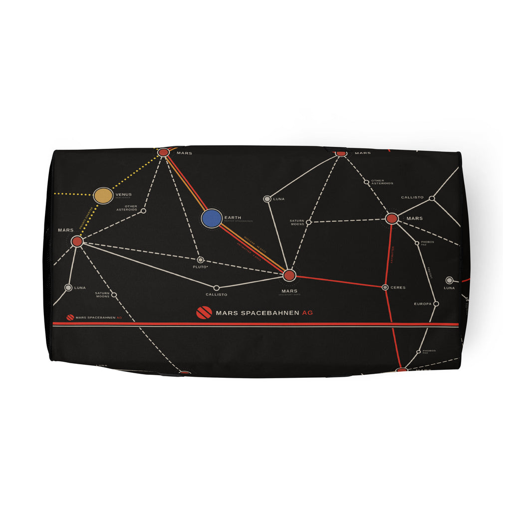 Mars Spacebahnen AG Route Map Duffle, Night, bottom view