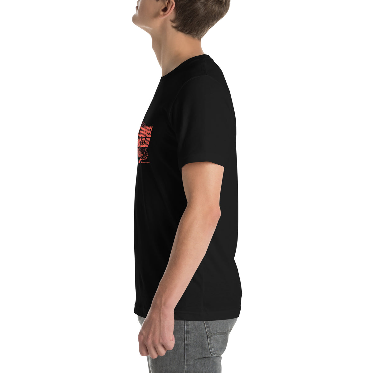 Mars Tunnel Running Club Tee, black, left side view