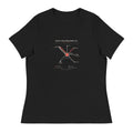 Mars Spacebahnen AG Route Map Tee, Women's Relaxed Fit, black, front view
